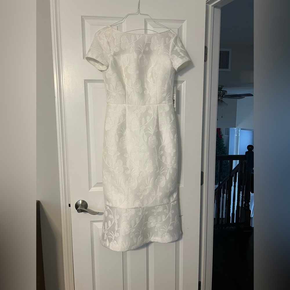 Kay Unger size 6 white dress